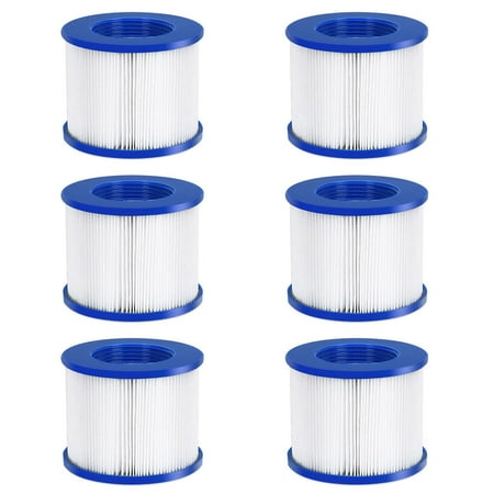 Goplus 6 Pack Hot Tub Pool Spa Filter Cartridge Pump Replacement 120 Fold Easy