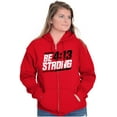 thumbnail image 4 of Verse Philippians 4:13 Be Strong Zip Up Hoodie Men's Women's Brisco Brands S, 4 of 6