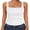 White, variant on ANRABESS Tank Top for Women Summer 2026 Double Lined Sleeveless Square Neck Basic Tight Workout Tees Shirts White X-Small