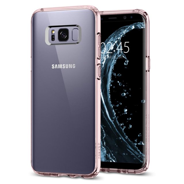 Funda Ultra hybrid para Samsung galaxy S8 Crystal pink Spigen Spiggen original