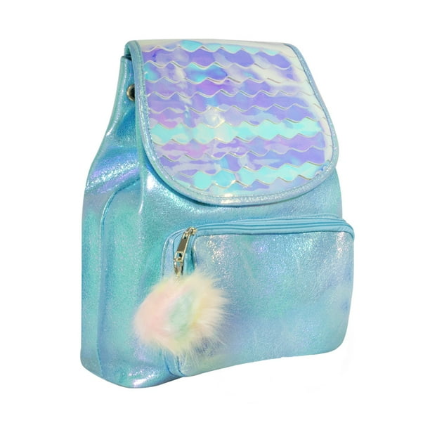 Mochila Tornasol Azul La Merced con Tapa y Agujetas Ajustables Bodega Aurrera en linea