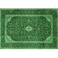 thumbnail image 1 of Ahgly Company Indoor Rectangle Medallion Emerald Green Traditional Area Rugs, 7' x 10', 1 of 4
