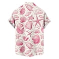 thumbnail image 5 of Gamivast Hawaiian Shirts for Men Lightweight Breathable Turn Down Collar Short Sleeve Beach Shirts Summer Shirts Vintage Shell Print Vacation Holiday, 5 of 6
