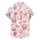 thumbnail image 3 of Mens Casual de Manga Corta Botón Abajo Camisas Gira Cuello Impresión Blusa, Pantalones para Hombres Cortos Relajado Ajuste de Verano Superior, Suave Poliéster Moda de Uso Diario, 3 of 6