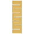 thumbnail image 4 of SAFAVIEH Montauk Oswald Geometric Striped Cotton Area Rug, Gold/Ivory, 9' x 12', 4 of 9