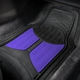 thumbnail image 3 of FH Group Heavy Duty Trimmable Rubber Universal Purple Full Set Car Floor Mats with Bonus Air Freshener, 3 of 6