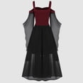 thumbnail image 3 of Vestido gótico Bellatrix para mujer, estilo medieval renacentista, steampunk, con empalme de malla, para Halloween, disfraz de fiesta de la feria de la renacimiento, regalo de Halloween para mujeres, 3 of 3