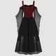 thumbnail image 3 of Vestido gótico Bellatrix para mujer, estilo medieval renacentista, steampunk, con empalme de malla, para Halloween, disfraz de fiesta de la feria de la renacimiento, regalo de Halloween para mujeres, 3 of 3