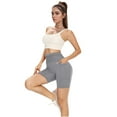 thumbnail image 5 of snilers Womens Biker Shorts High Waisted Tummy Control Stretch Butt Lift Workout Yoga Athletic Gym Shorts with Pockets, 5 of 6
