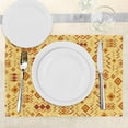 thumbnail image 3 of Ambesonne African Place Mats Set of 4, Quirky Art Forms, Standard Size, Sand Brown Ginger, 3 of 6