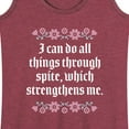 thumbnail image 3 of Instant Message - Do All Things Through Spite - Women's Racerback Tank Top, 3 of 6