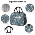 thumbnail image 4 of Womens Pioneer Flower Floral Print Pattern Lunch Box for Work,Insulated Lunch Bag for Women,Loncheras Para Mujer,Leakproof Adult Lunch Bag for Work,Beach,Travel,Picnic,Camping, 4 of 7