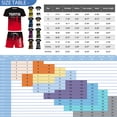 thumbnail image 2 of Adult Breathable Short Sleeved Shorts With Ink Wash Style Loose Fitting Pullover Two-piece Set, 2 of 3