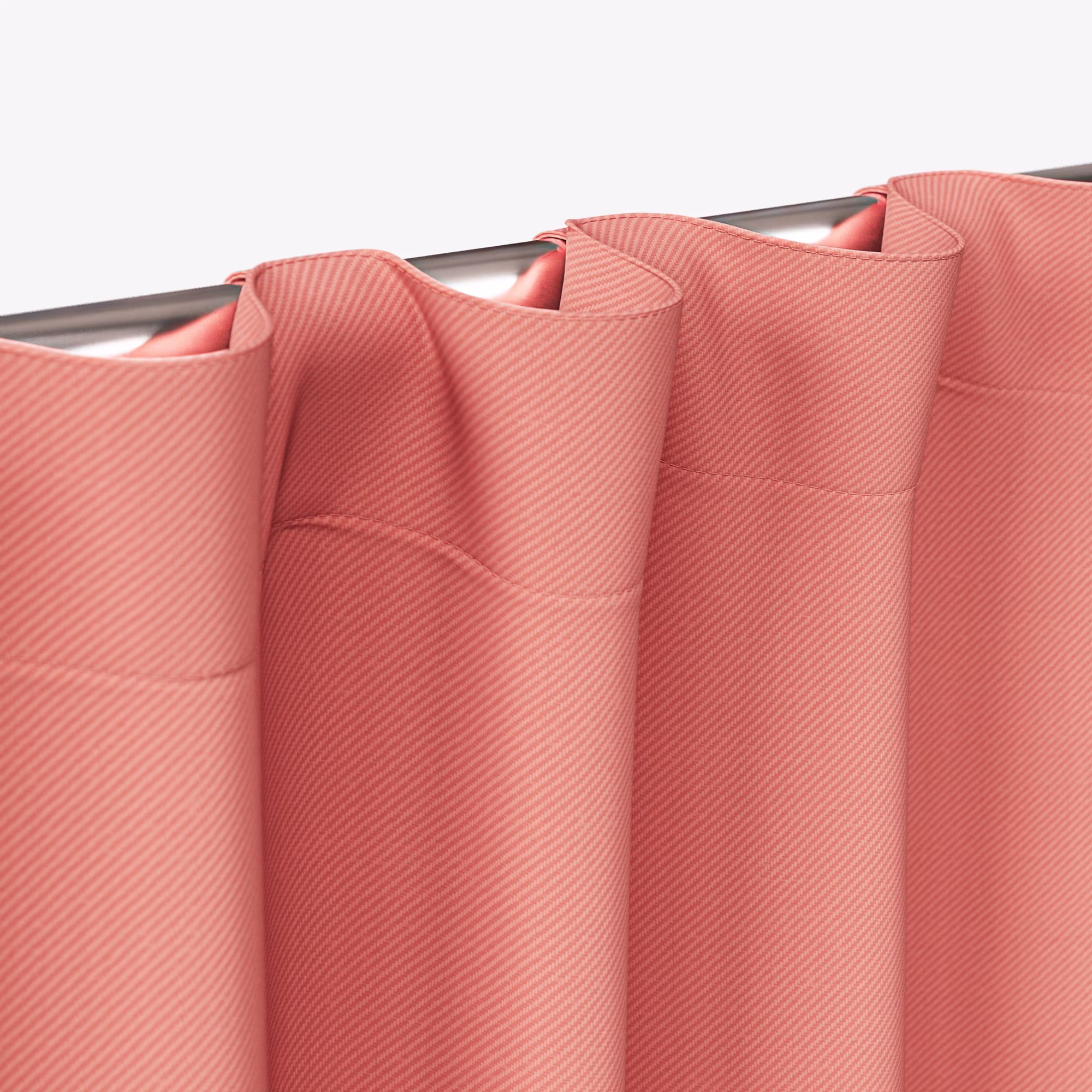 Pink, variant on Mainstays Kids Pink Solid Blackout Rod Pocket with Back Tabs Curtain Panel Pair, Set of 2, 30" W x 84" L