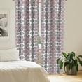 thumbnail image 3 of Ambesonne Vintage Tribal 4-Panel Curtains, Oriental Motif, 56"x84", Rose Mauve Taupe, 3 of 4