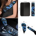 thumbnail image 6 of Renewold Dolphin Flower Blue Car Accessories Set 12 Pcs, Universal Car Seat Covers Steering Wheel Cover Seat Belt Pad Armrest Cover Coasters Handbrake Gear Shift Cover Car Accessories Fit Most Cars, 6 of 7