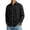27#Black, variant on Mens Regular Fit Poplin Shirts Solid Long Sleeve Button Front Lapel Collar Business Casual Fall Work Dress Tops Various Color Options Support Layering Under Suit Jackets