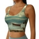 thumbnail image 2 of Fotbe Serene Coastal Blue Sky Sujetador Deportivo Largo sin Aros para Mujer con Almohadillas y Soporte Medio, Transpirable y Absorbente, Camiseta Tipo Chaleco o Tank Top-Small, 2 of 8