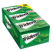 Trident Sugar-Free Gum, Spearmint, 14 Sticks, 15 Ct