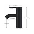 thumbnail image 5 of Elegancia en el baño redefinida, grifo de latón macizo negro mate con garantía antigoteo y guía de instalación sencilla para su rutina diaria, 5 of 5