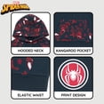 thumbnail image 5 of Marvel Spider-Man Miles Morales French Terry Pullover Hoodie and Shorts Toddler to Big Kid, 5 of 5