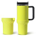 thumbnail image 1 of Funda de silicona para botas Stanley Cup, 30 oz, Thxbag, amarilla, 1 of 6
