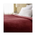 thumbnail image 4 of Sunbeam Channeled Microplush Electric Heated Warming Blanket Twin Garnet Red, 4 of 4