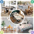 thumbnail image 5 of Beige Chicken Breed Pattern Rectangle Tablecloth 60"x120",Waterproof Polyester Rectangle Table Cloth, Wipeable Spillproof Polyester Tablecloth for Dining, Camping, Indoor and Outdoor, 5 of 6
