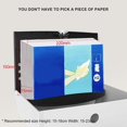 thumbnail image 2 of Commercial Multifold Paper Towel Dispenser Wall Mountable Tissue Holder Box for Home or Public Use with High Capacity Black, 2 of 5
