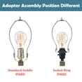 thumbnail image 3 of Aspen Creative 62149, One-Light Metal Bathroom Vanity Wall Light Fixture, 6" Wide, Transitional Design in Oil Rubbed Bronze with Frosted Glass Shade, 3 of 3