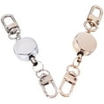 thumbnail image 3 of SWETRACE 2Pcs Retractable Badge Holder Compact Keychain for Nurses Office Workers Alloy 11.8x0.98x0.39in, 3 of 7