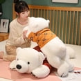 thumbnail image 2 of Oso Polar de peluche con ropa, almohada de Animal de peluche, cojín para dormir, muñecas de apaciguar para bebés, 58-110cm, 2 of 5