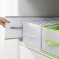 thumbnail image 5 of Armario plegable con cajones, 12 compartimentos, caja de almacenamiento con asa, armario plegable para pantalones y vaqueros, 2 piezas, 5 of 5