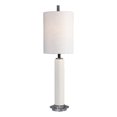 thumbnail image 1 of Uttermost Windsor Ceramic Iron and Crystal Crackle Buffet Lamp in White, 1 of 4