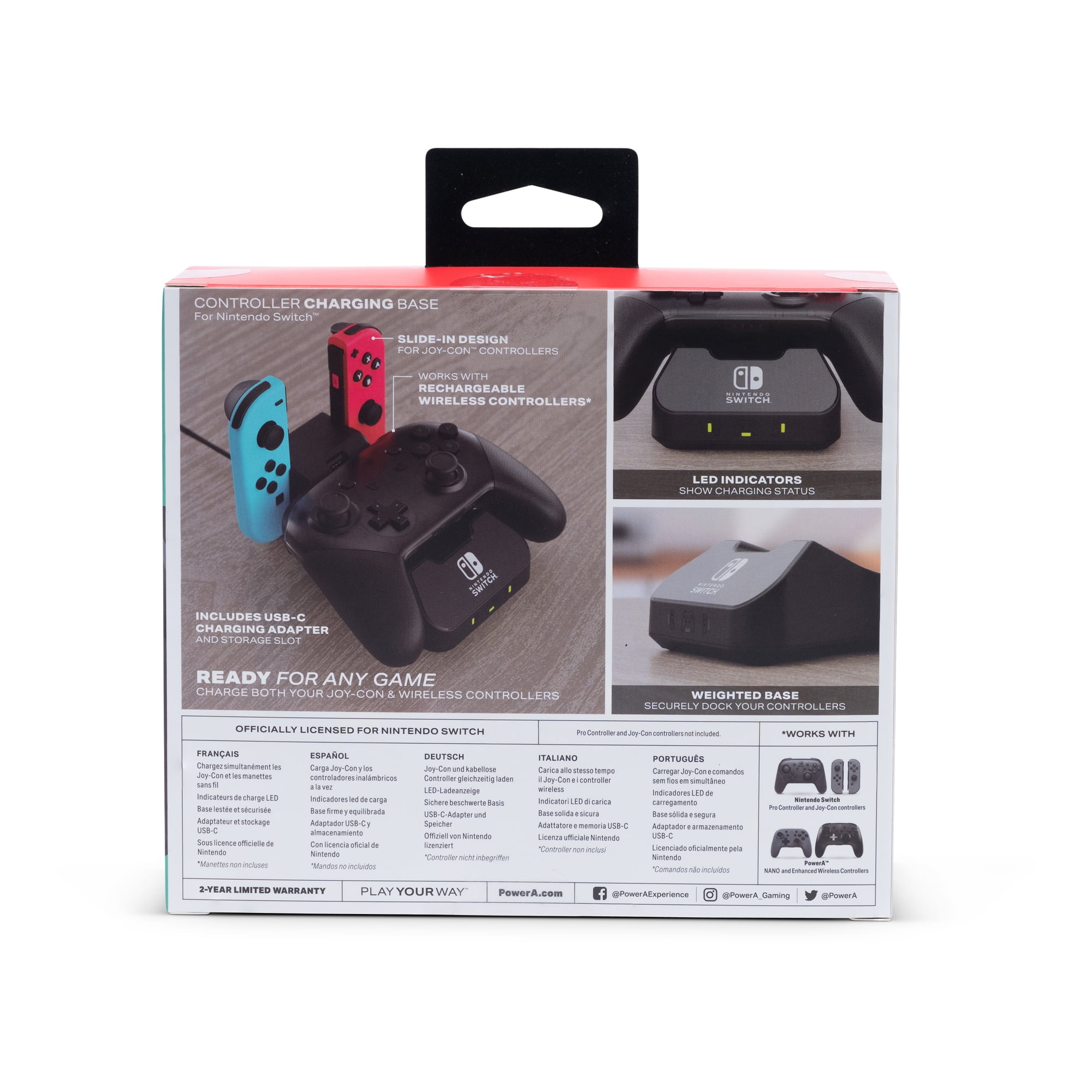 PowerA Controller Charging Base for Nintendo Switch 