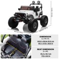 thumbnail image 3 of VOLTZ TOYS Lifted Monster Jeep 24V 2 Seater Classic Ride on Car with Remote Control, Leather Seat and EVA Tires, 3 of 7