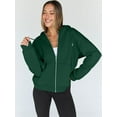 thumbnail image 2 of FUNING Womens Zip Up Hoodies Oversized Sweatshirts Fall Fashion Outfits Casual Jackets 2025 Winter Clothes, 2 of 6