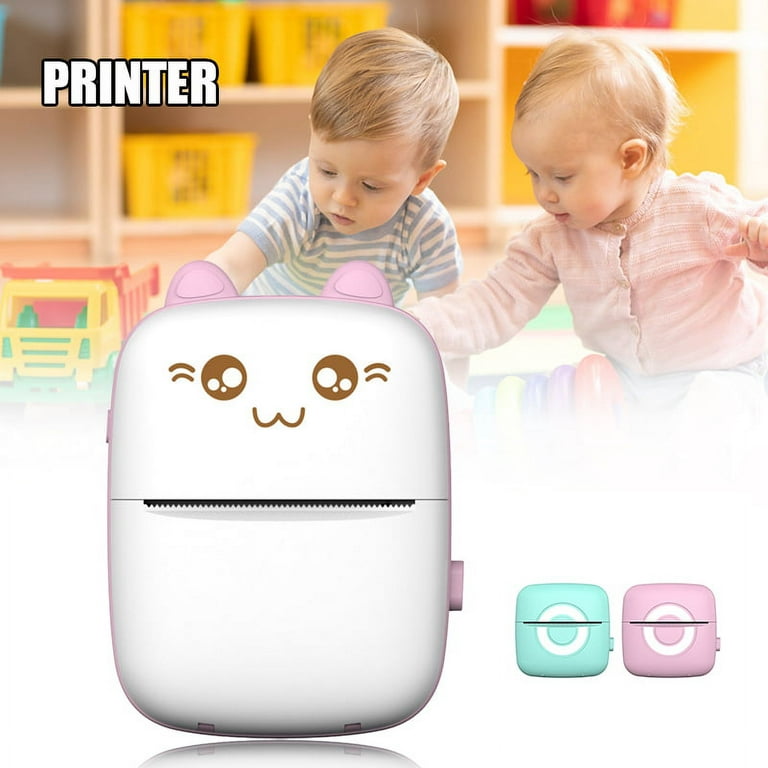 Mini Pocket Printer Gifts For Kids For Android IOS Smartphone Inkless  Printer Gift For Travel Study Home Office Printing Paper 5 PCS 