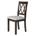 thumbnail image 6 of Harper & Bright Designs Dining Chairs Set of 2, Upholstered Chairs with Solid Wood Legs, Kitchen Chairs for Dining Room and Living Room, Brown, 6 of 10
