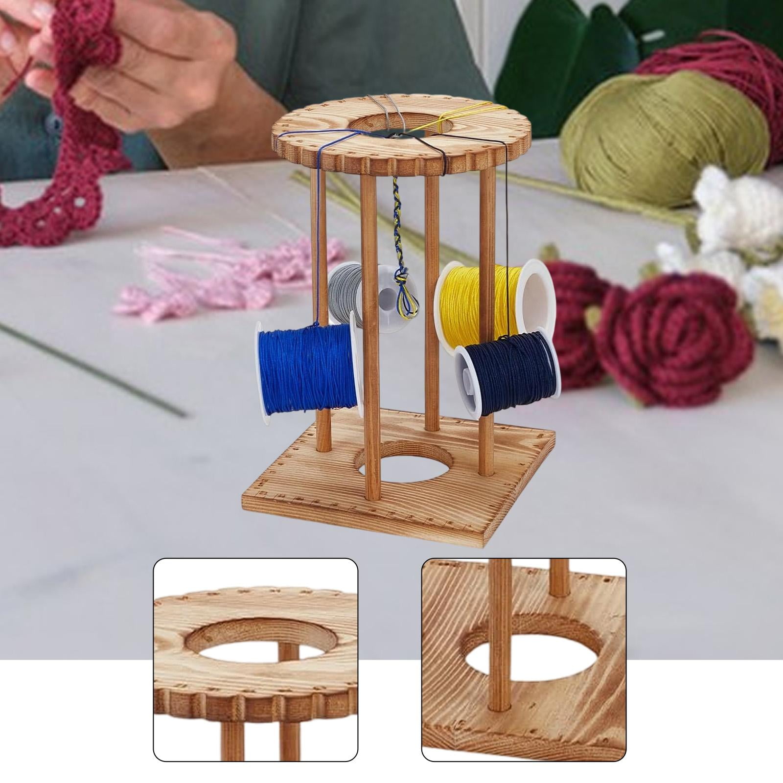 Kumihimo Disk Rack Beading Cord Disc Wooden Braiding Tool for Jewelry Making Home Crafting Beginners
