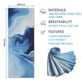 thumbnail image 2 of Blue White Marble Pattern Hot Yoga Mat Towel Non Slip for Hot Yoga - Quick-Drying Yoga Mat Cover with 4 Corner Pockets with Travel Bag - Hot Yoga Towel Non Slip Grip Moisture Wicking Sweat 70"x26", 2 of 6