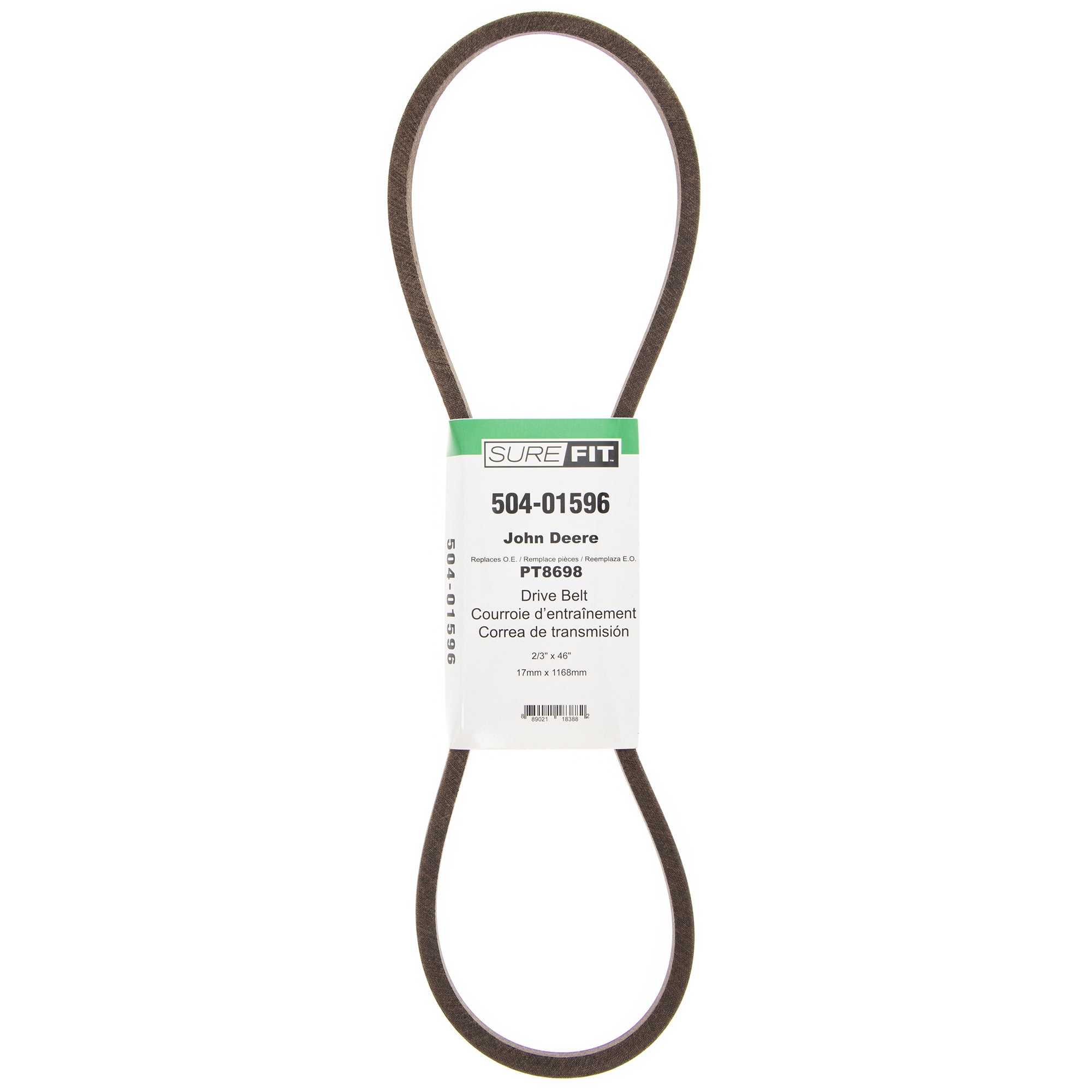 SureFit Deck Drive Belt Replacement for John Deere PT8698 M93748 32" 36