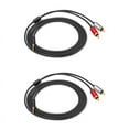 thumbnail image 1 of 2X Cable RCA 2RCA Una 3.5 Cable de Audio Jack de 3.5mm Cable Auxiliar Rca(2M), 1 of 5
