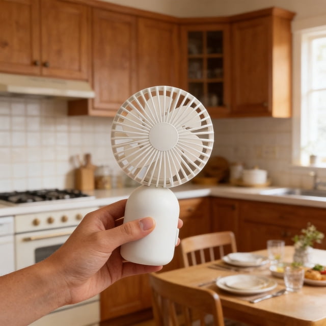 shyuyusa Handheld Mini Fan 250mAh Battery Portable Cooler For Outdoor Travel Daily Activity Use