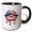 Black/White, variant on 3drose, the Usa Flag Decorated Lips, Dripping Red, Blue Paint. Artsy Gift, 11oz Magic Transforming Mug