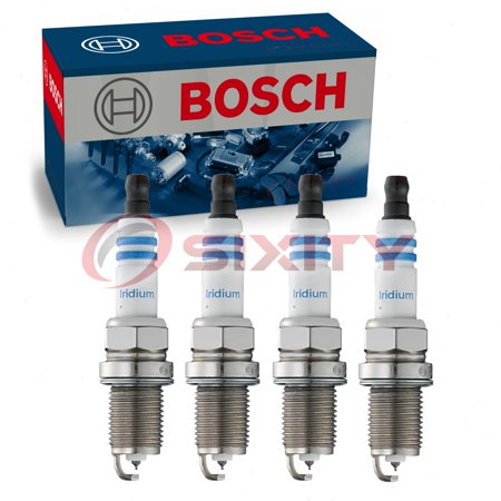 4 pc Bosch Double Iridium Spark Plugs compatible with Subaru Forester 2.5L H4 2005-2010