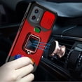 thumbnail image 2 of For Motorola Moto G 5G 2024 MOTXT2417DPP Multi-Functional Ring Kickstand Cover Phone Case - Red, 2 of 5