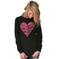thumbnail image 4 of Love Quote Listen Your Heart Romantic Women's Long Sleeve T Shirt Brisco Brands X, 4 of 6