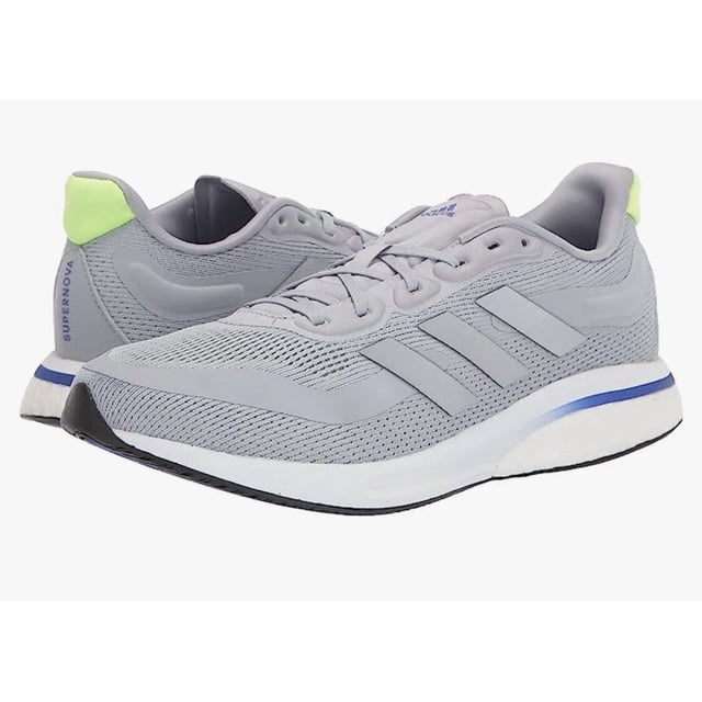 Adi - das SUPERNOVA M Size 13 NIB - Men Halo Silver Matte Silver Signal Green