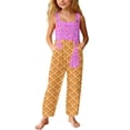 thumbnail image 2 of Toddler Kids Girls Boys Ice Cream Rompers Fashion Casual Loose Fit Long Sleeve Romper With Pockets And Ice Print Jumpsuit Cute Outfits 9-10 Years, 2 of 5